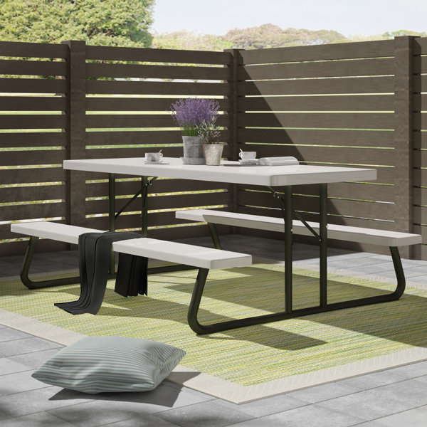 Lifetime Folding Plastic Picnic Bench & Reviews | Wayfair.co.uk